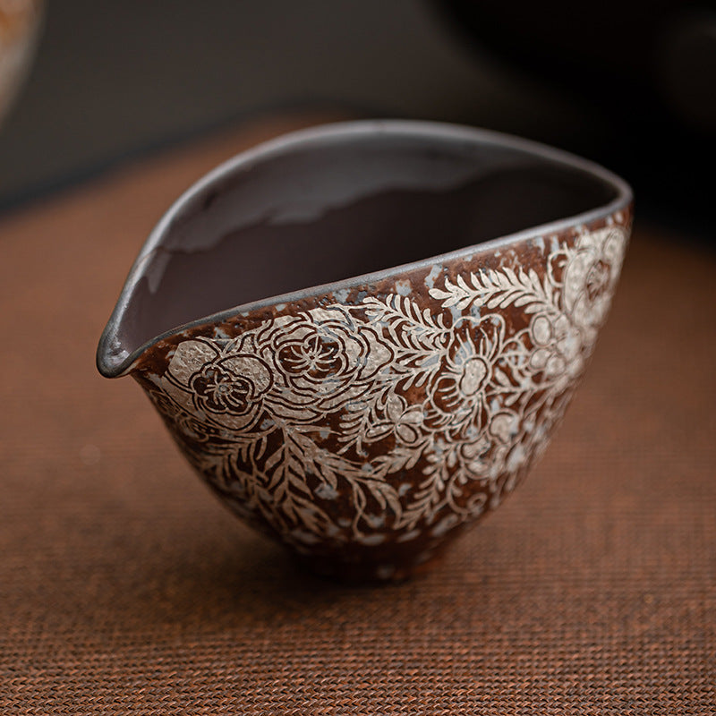 Fairness-Tasse | Silber-Vergoldet Wabi-Sabi Vintage (Gong Dao Bei)