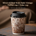 Tasse à café / Tasse à Coca-Cola | Wabi-sabi vintage argenté