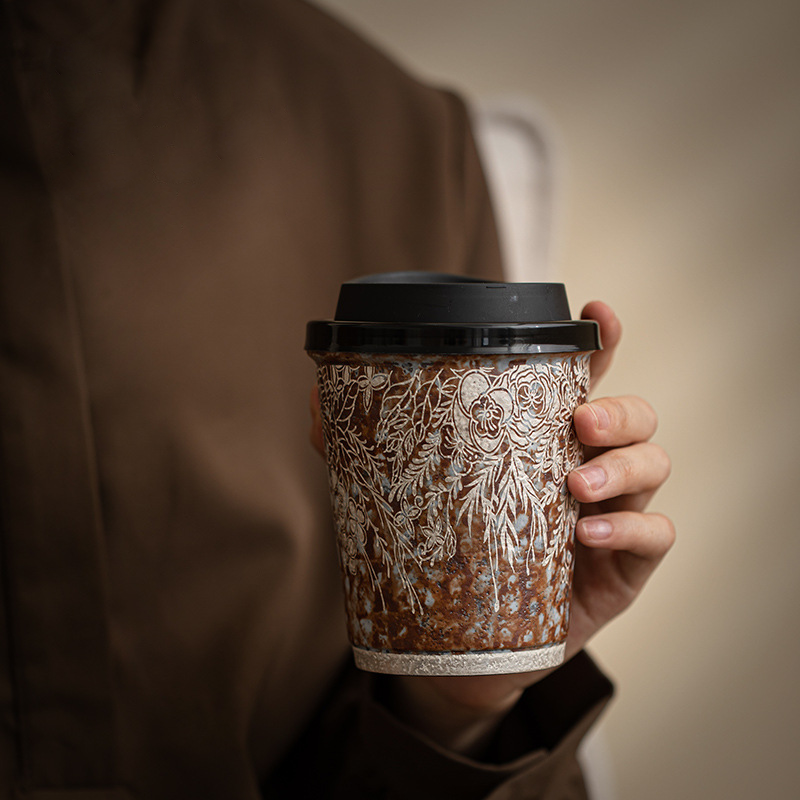 Tasse à café / Tasse à Coca-Cola | Wabi-sabi vintage argenté