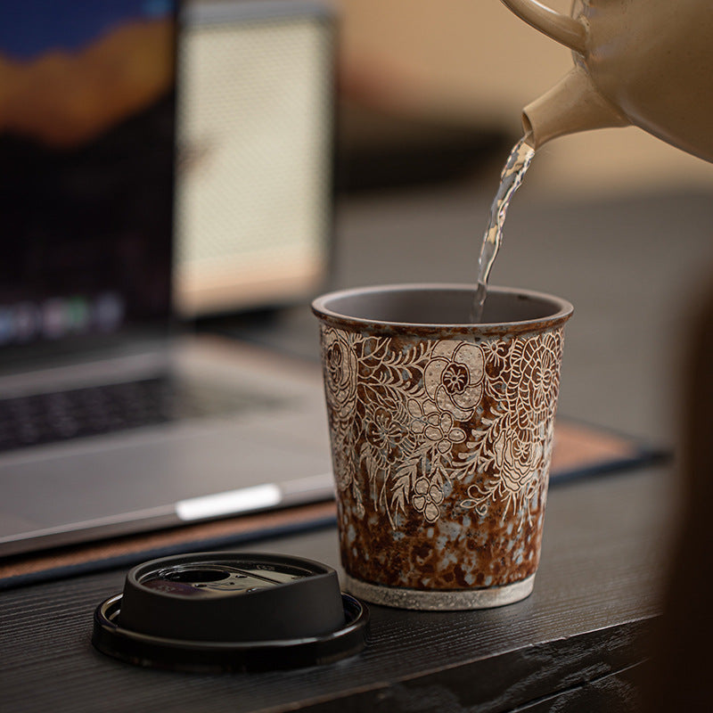 Tasse à café / Tasse à Coca-Cola | Wabi-sabi vintage argenté
